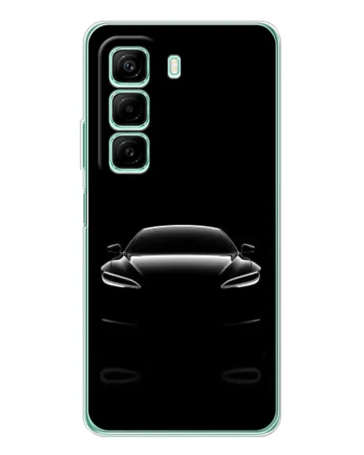 Чехол для Infinix Hot 50 с картинкой «Силуэт Tesla Night» Чехол для Infinix Hot 50 с картинкой «Силуэт Tesla Night»