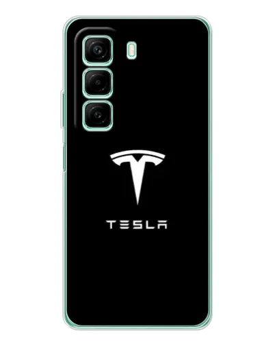 Чехол для Infinix Hot 50 с картинкой «Tesla White Logo» Чехол для Infinix Hot 50 с картинкой «Tesla White Logo»