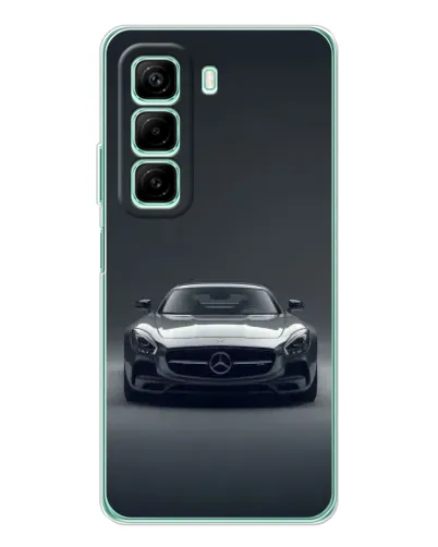 Чехол для Infinix Hot 50 с картинкой «Mercedes на черном»