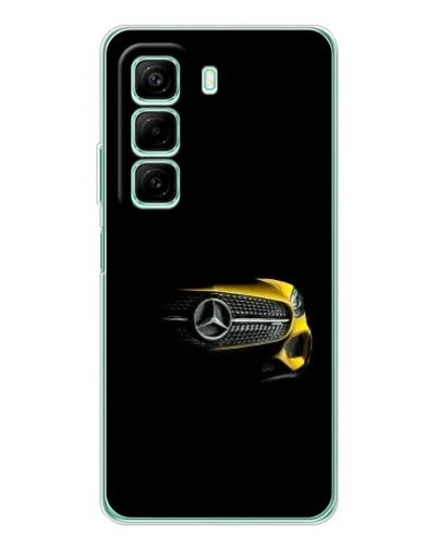 Чехол для Infinix Hot 50 с картинкой «Mercedes — ретро стиль»