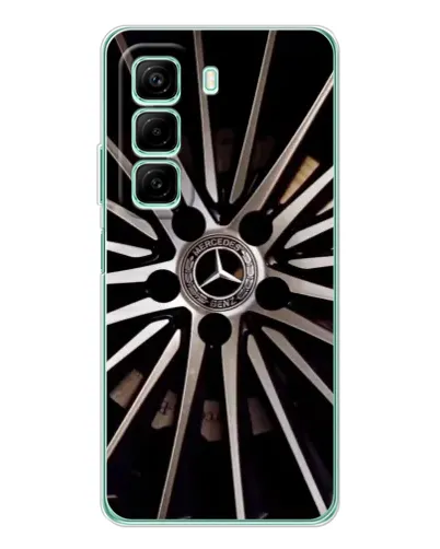 Чехол для Infinix Hot 50 с картинкой «Диск Mercedes»
