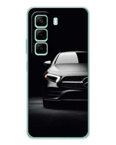 Чехол для Infinix Hot 50 с картинкой «Свет фар Mercedes»