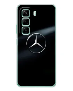 Чохол для Infinix Hot 50 з картинкою «Mercedes на металі» Чохол для Infinix Hot 50 з картинкою «Mercedes на металі»