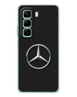 Чохол для Infinix Hot 50 з картинкою «Карбоновий Mercedes стиль» Чохол для Infinix Hot 50 з картинкою «Карбоновий Mercedes стиль»