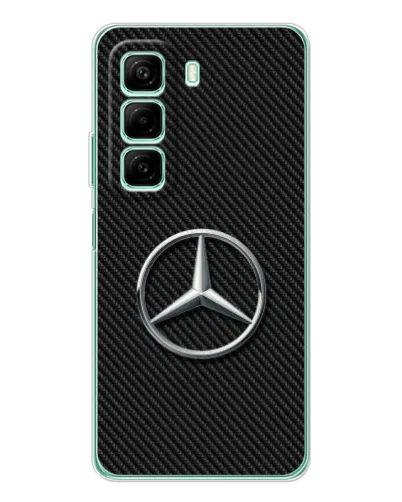 Чохол для Infinix Hot 50 з картинкою «Карбоновий Mercedes стиль» Чохол для Infinix Hot 50 з картинкою «Карбоновий Mercedes стиль»