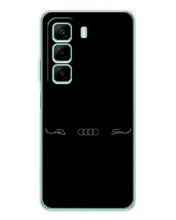 Чехол для Infinix Hot 50 с картинкой «Audi — световой подпись» Чехол для Infinix Hot 50 с картинкой «Audi — световой подпись»