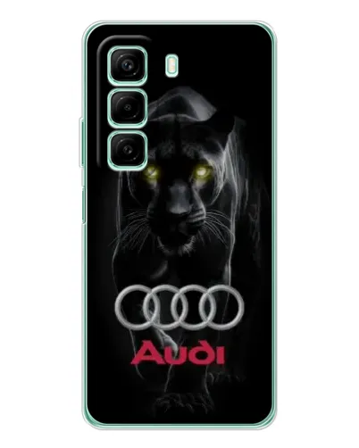 Чехол для Infinix Hot 50 с картинкой «Пантера и Audi»
