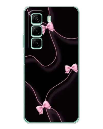 Чехол для Infinix Hot 50 с картинкой «Розовые ленты»