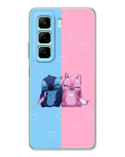 Чехол для Infinix Hot 50 с картинкой «Stitch и Angel Love» Чехол для Infinix Hot 50 с картинкой «Stitch и Angel Love»