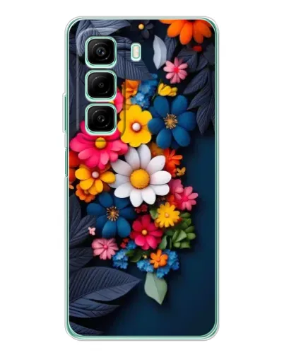 Чехол для Infinix Hot 50 с картинкой «Цветочная феерия»