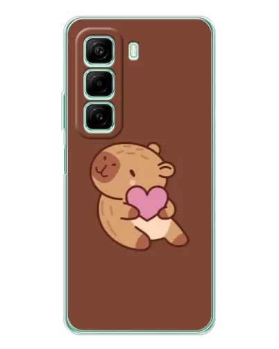 Чехол для Infinix Hot 50 с картинкой «Капибара с сердцем» Чехол для Infinix Hot 50 с картинкой «Капибара с сердцем»