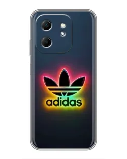 Чехол для Infinix Hot 50i с картинкой «Неоновый Adidas»
