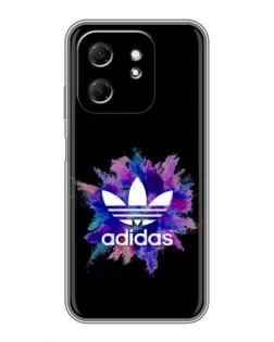 Чехол для Infinix Hot 50i с картинкой «Взрыв красок Adidas»