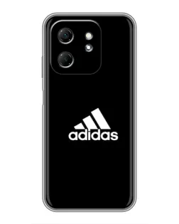 Чехол для Infinix Hot 50i с картинкой «Черная классика Adidas»
