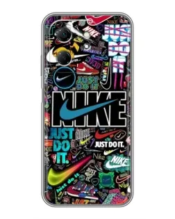 Чохол для Infinix Hot 50i з картинкою «Яскравий колаж Nike»