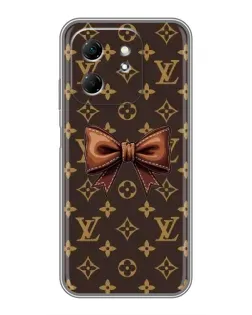 Чехол для Infinix Hot 50i с картинкой «LV с бантом»