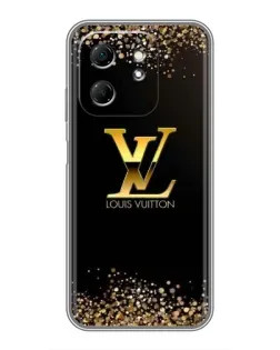 Чехол для Infinix Hot 50i с картинкой «LV — золотые искры»