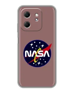Чехол для Infinix Hot 50i с картинкой «NASA — ретро космос»