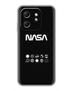 Чехол для Infinix Hot 50i с картинкой «NASA — технический принт»