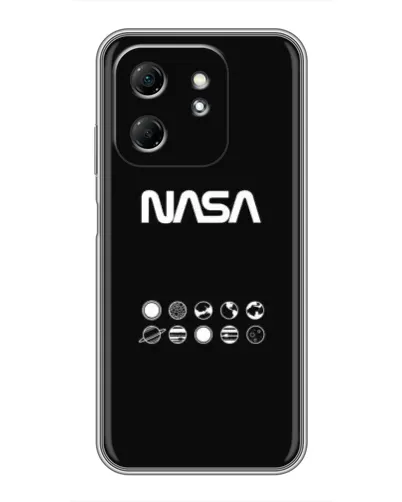 Чехол для Infinix Hot 50i с картинкой «NASA — технический принт»