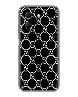 Чехол для Infinix Hot 50i с картинкой «Gucci — сетчатый паттерн» Чехол для Infinix Hot 50i с картинкой «Gucci — сетчатый паттерн»
