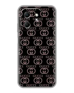 Чехол для Infinix Hot 50i с картинкой «Классическая монограмма Gucci»