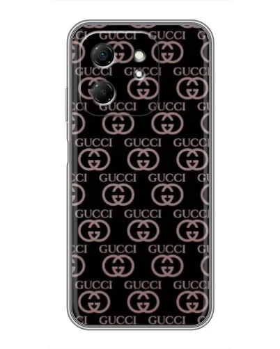 Чехол для Infinix Hot 50i с картинкой «Классическая монограмма Gucci»