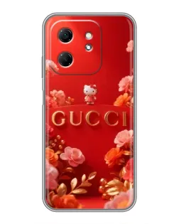 Чехол для Infinix Hot 50i с картинкой «Gucci — золотой сад»
