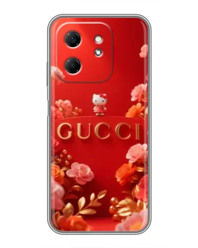 Чехол для Infinix Hot 50i с картинкой «Gucci — золотой сад»