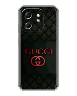 Чехол для Infinix Hot 50i с картинкой «Gucci — стеганый черный»