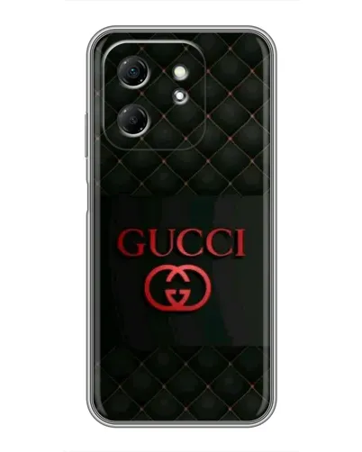 Чехол для Infinix Hot 50i с картинкой «Gucci — стеганый черный»