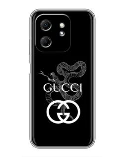 Чехол для Infinix Hot 50i с картинкой «Gucci — серебряная змея»