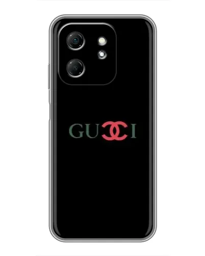 Чехол для Infinix Hot 50i с картинкой «Gucci — красный градиент»