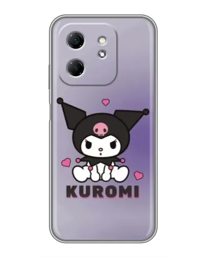 Чехол для Infinix Hot 50i с картинкой «Kuromi — фиолетовый арт» Чехол для Infinix Hot 50i с картинкой «Kuromi — фиолетовый арт»