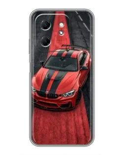 Чехол для Infinix Hot 50i с картинкой «BMW на красной дорожке»