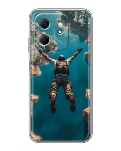 Чехол для Infinix Hot 50i с картинкой «PUBG — свободное падение»