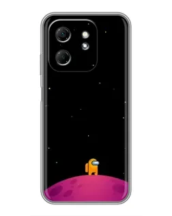 Чехол для Infinix Hot 50i с картинкой «Одинокий герой на планете»