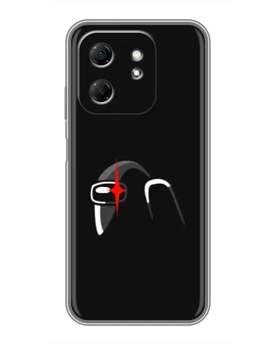 Чехол для Infinix Hot 50i с картинкой «Among Us шлем»