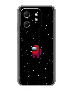 Чехол для Infinix Hot 50i с картинкой «Красный Among Us»