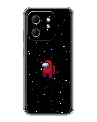 Чехол для Infinix Hot 50i с картинкой «Красный Among Us»