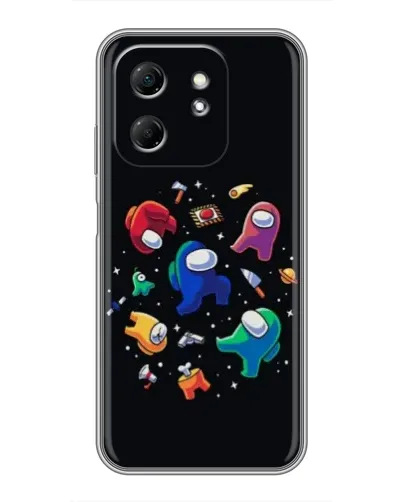 Чехол для Infinix Hot 50i с картинкой «Among Us космос»