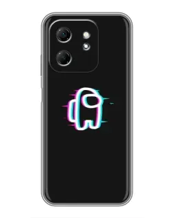 Чехол для Infinix Hot 50i с картинкой «Among Us неон»