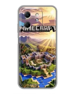 Чехол для Infinix Hot 50i с картинкой «Minecraft панорама»