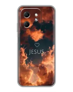 Чехол для Infinix Hot 50i с картинкой «Сияние Имени Jesus»