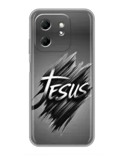 Чехол для Infinix Hot 50i с картинкой «Надпись Jesus Graffiti»