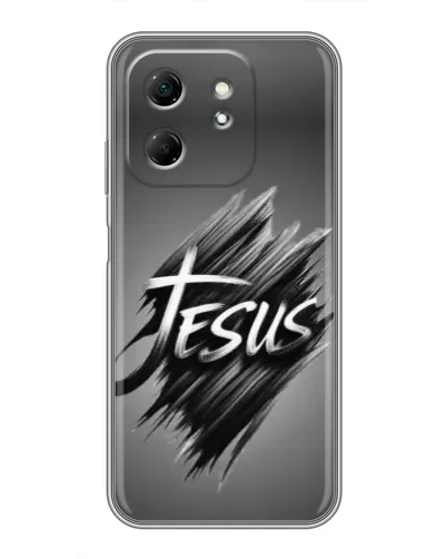 Чехол для Infinix Hot 50i с картинкой «Надпись Jesus Graffiti»