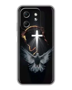 Чехол для Infinix Hot 50i с картинкой «Голубь и Свет»