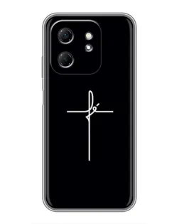 Чехол для Infinix Hot 50i с картинкой «Тонкий крест»