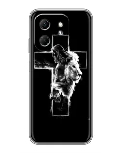 Чехол для Infinix Hot 50i с картинкой «Сияющий крест Jesus»