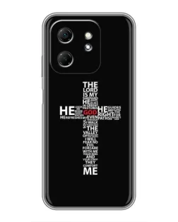 Чехол для Infinix Hot 50i с картинкой «Текстовый крест»